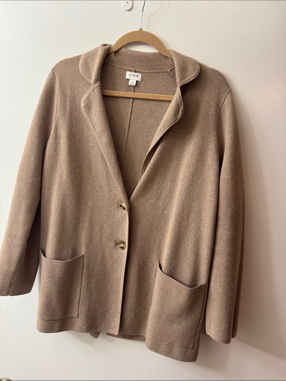 J. Crew Women's Light Brown Blazer-Style Jacket